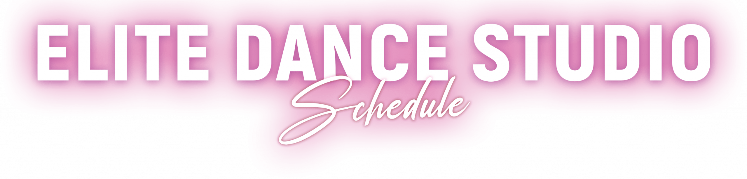 Elite Dance Studio Schedule