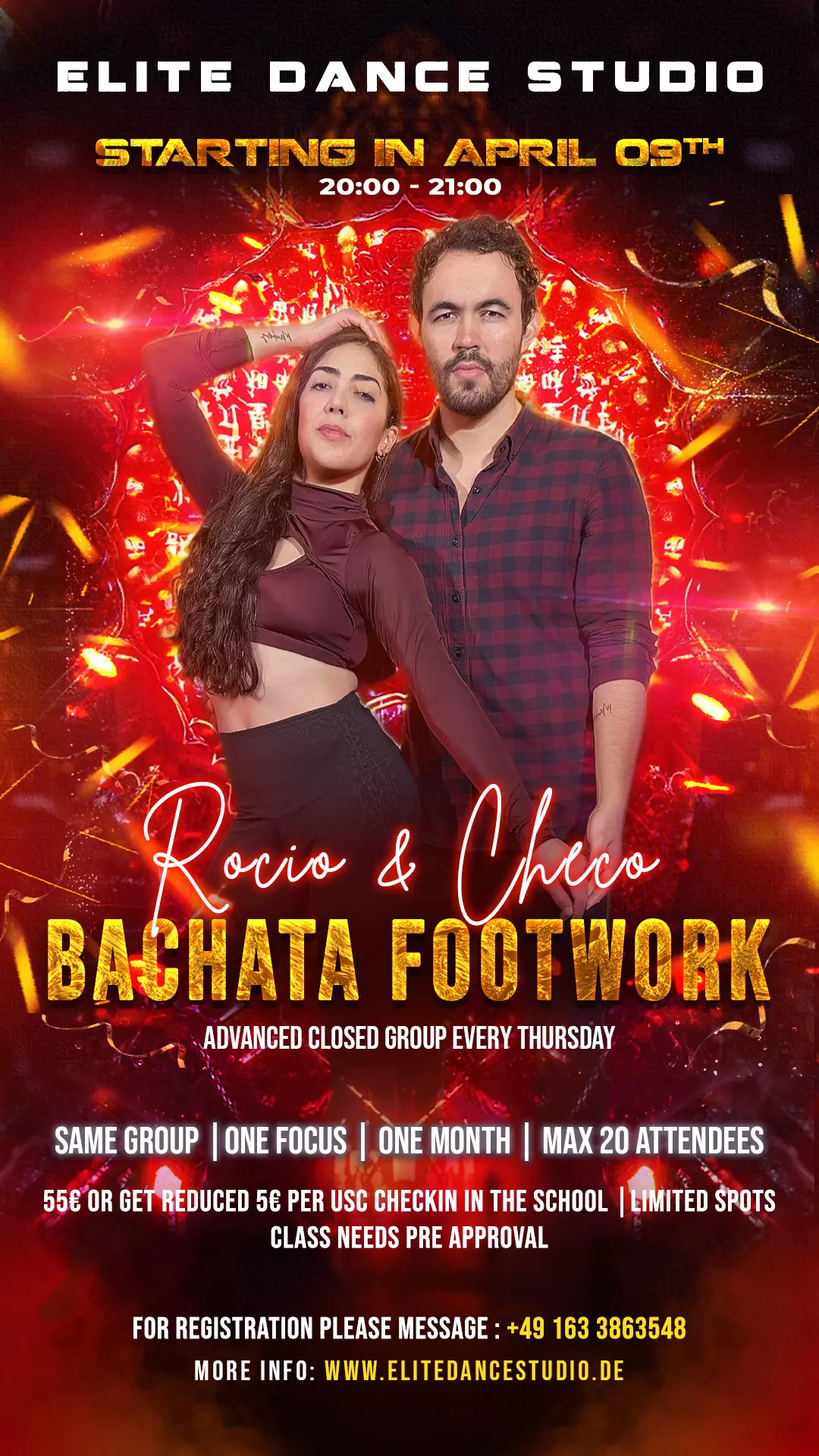 Bachata Footwork Closed Group bei Elite Dance