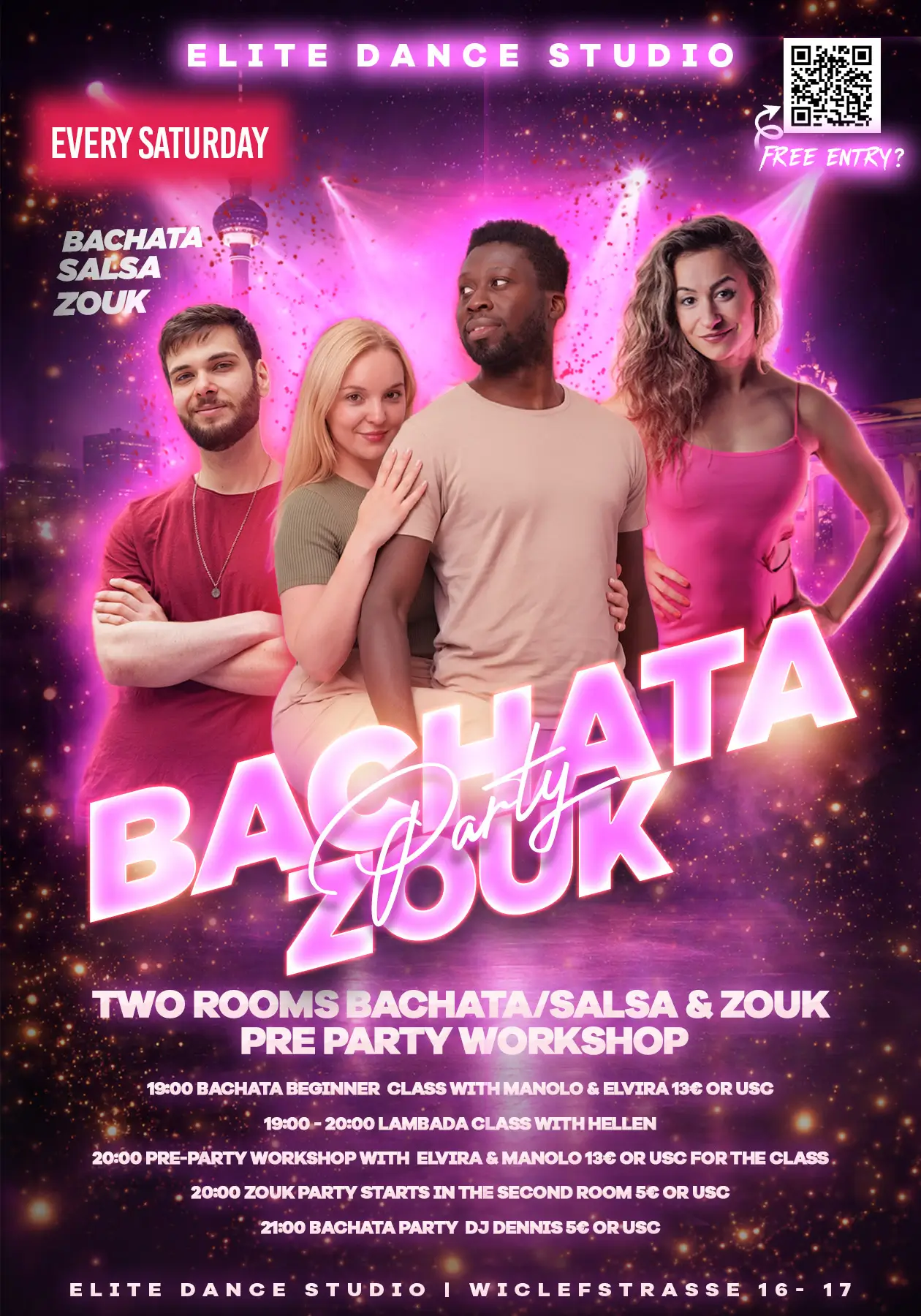 Elite Dance Party Poster