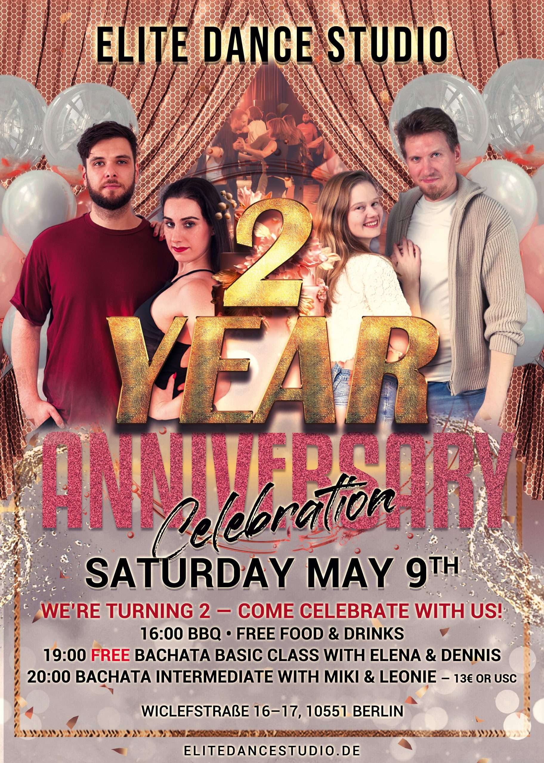 Elite Dance Saturday Party Poster